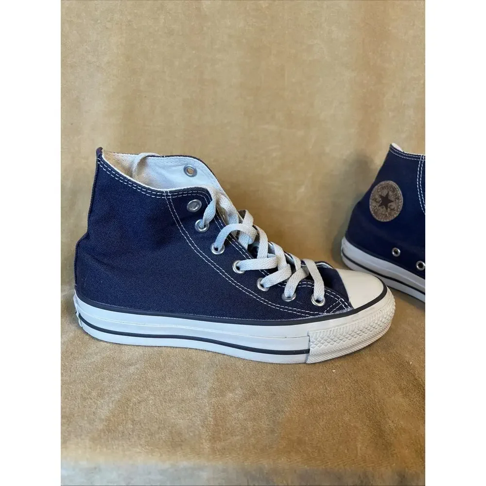 Converse Chuck Taylor Allstar Hi Top Sneaker Navy (M4/W6) Cork Logo Japanese - Picture 2 of 10
